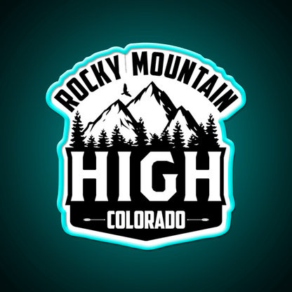 Rocky Mountain High Colorado Hemp Inspired Green Leaf Led Neon Sign Rgb Color - Shineneon
