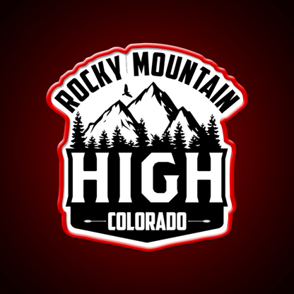 Rocky Mountain High Colorado Hemp Inspired Green Leaf Led Neon Sign Rgb Color - Shineneon