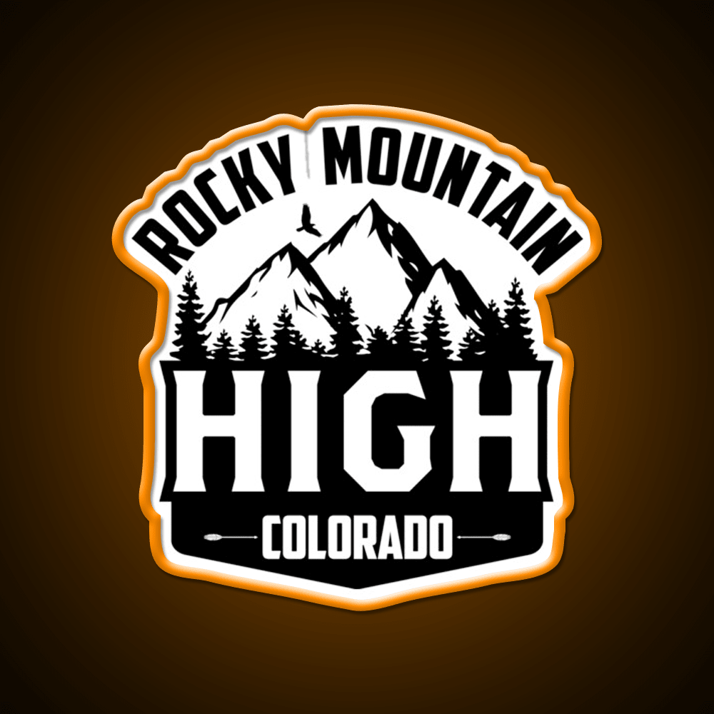 Rocky Mountain High Colorado Hemp Inspired Green Leaf Led Neon Sign Rgb Color - Shineneon
