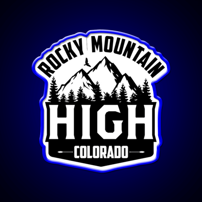 Rocky Mountain High Colorado Hemp Inspired Green Leaf Led Neon Sign Rgb Color - Shineneon