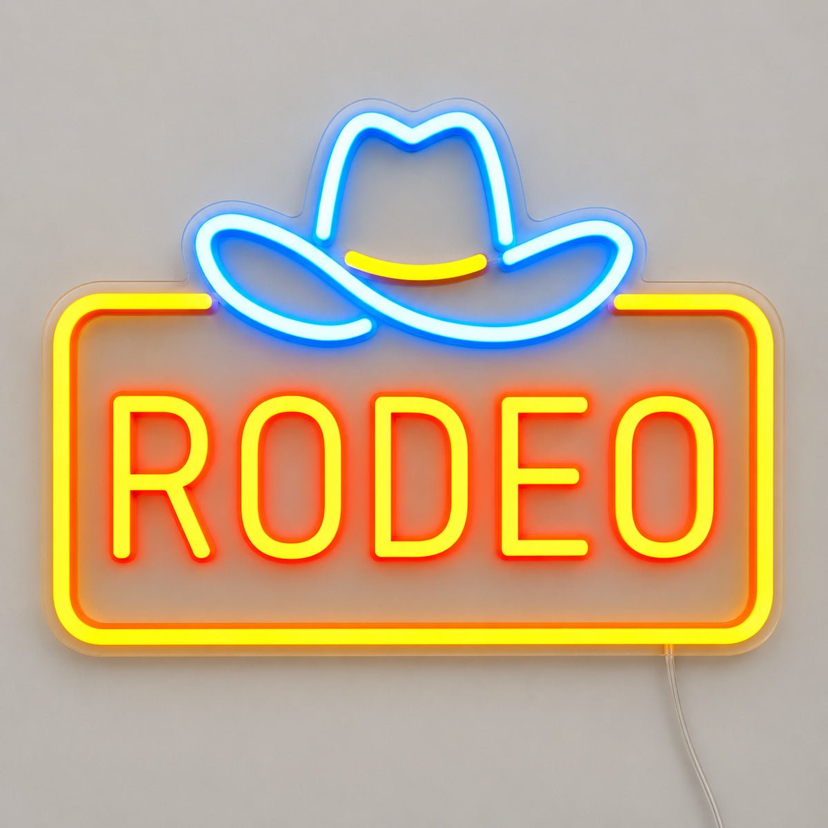 Rodeo Cowboy Hat Frame Vintage LED Neon Sign Garage Neon Sign - Shineneon