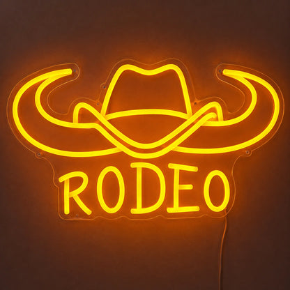 Rodeo Cowboy Hat Neon Sign LED Neon Sign main product image
