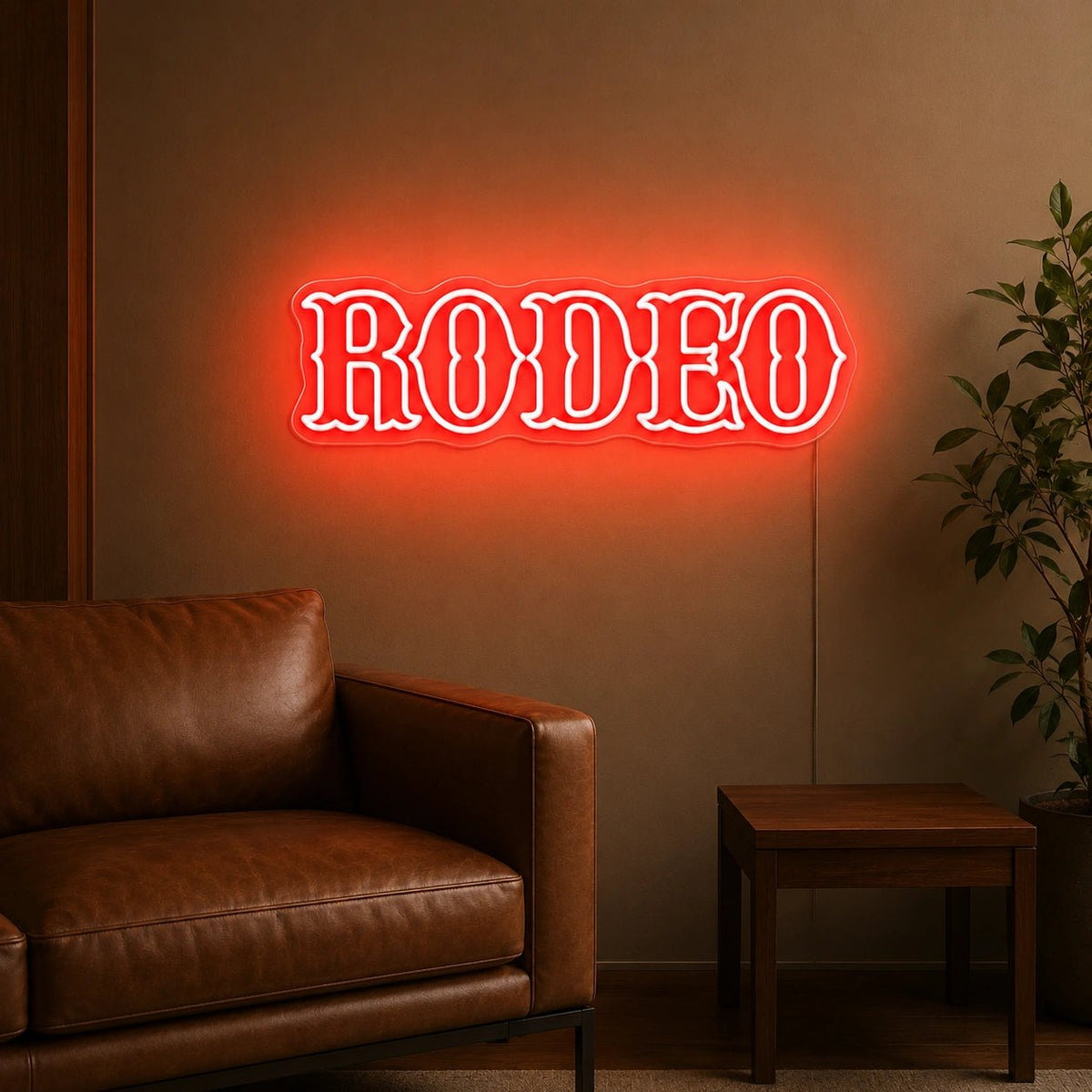 Rodeo Text LED Neon Sign - Shineneon