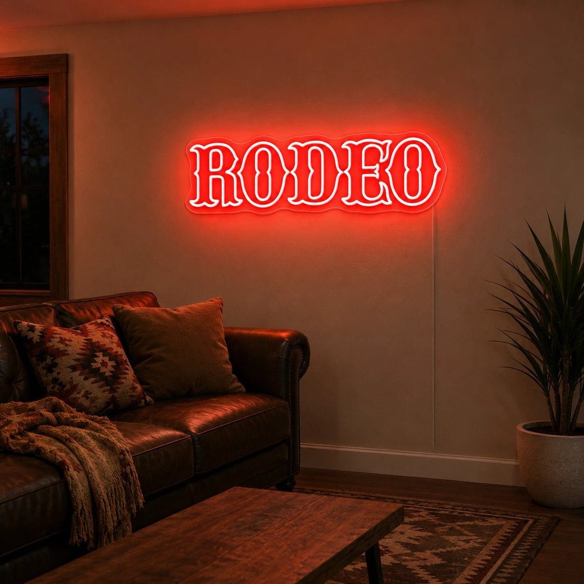 Rodeo Text LED Neon Sign - Shineneon