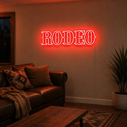 Rodeo Text LED Neon Sign - Shineneon