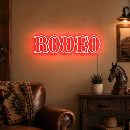 Rodeo Text LED Neon Sign - Shineneon