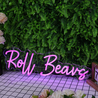 Roll Beavs Pink Led Neon Sign - Shineneon