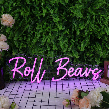 Roll Beavs Pink Led Neon Sign - Shineneon