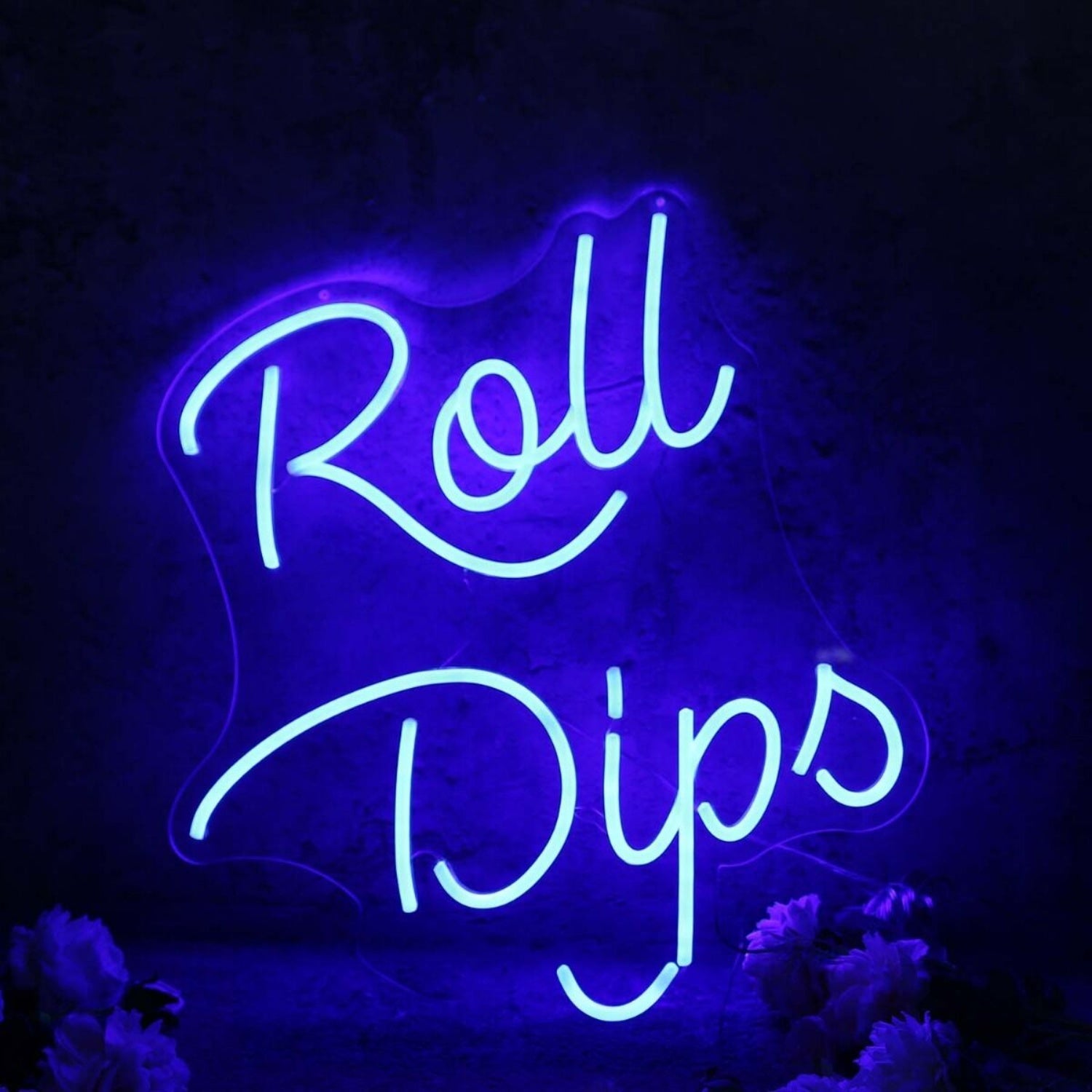 Roll Dips Blue Led Neon Sign - Shineneon