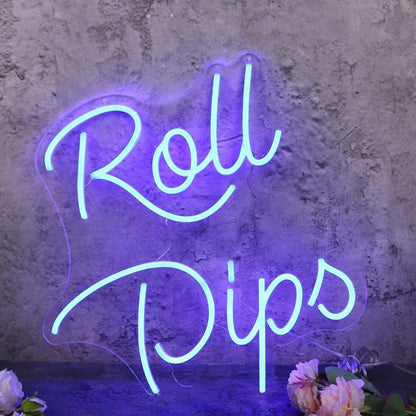 Roll Dips Blue Led Neon Sign - Shineneon