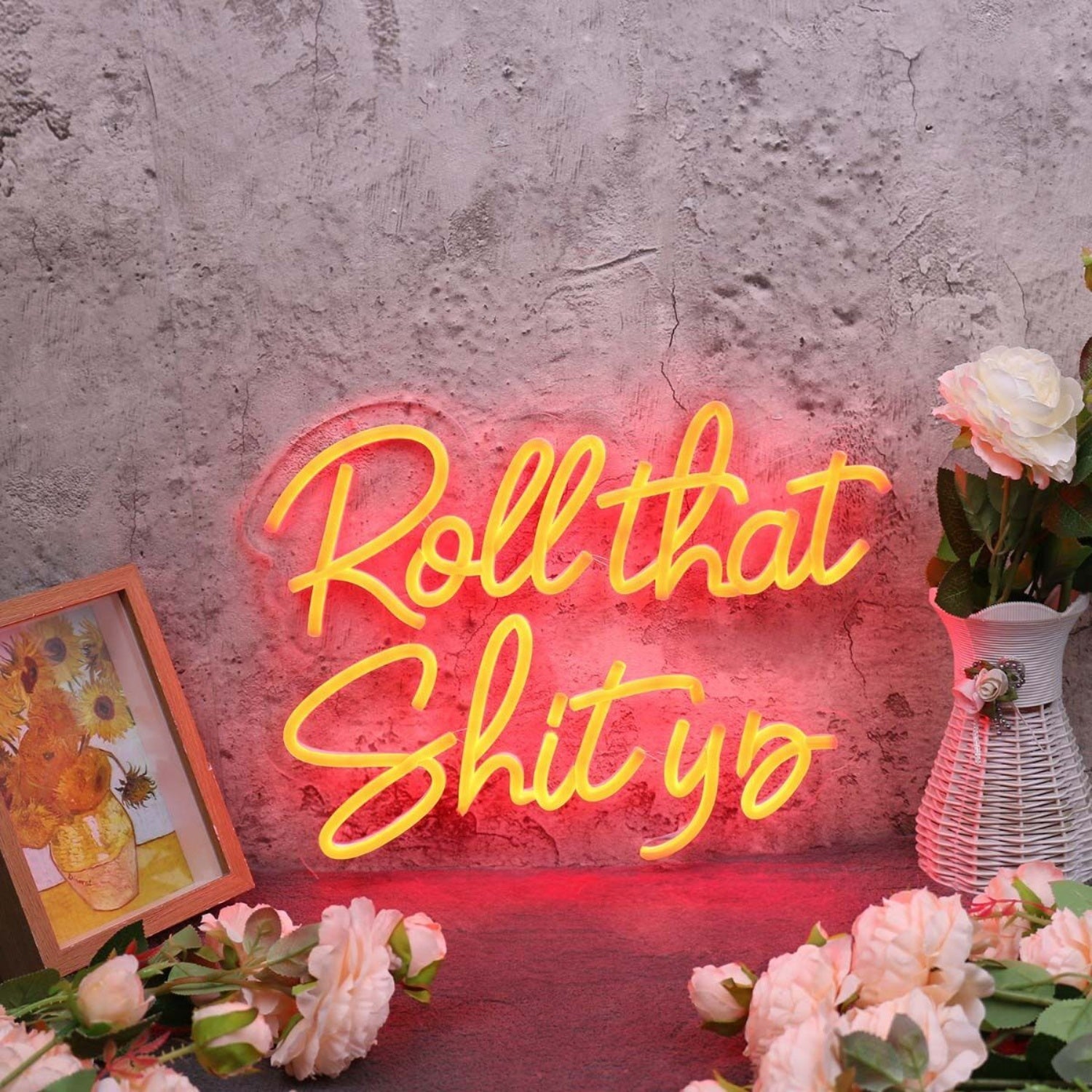 Roll That Shit Up Red Led Neon Sign - Shineneon