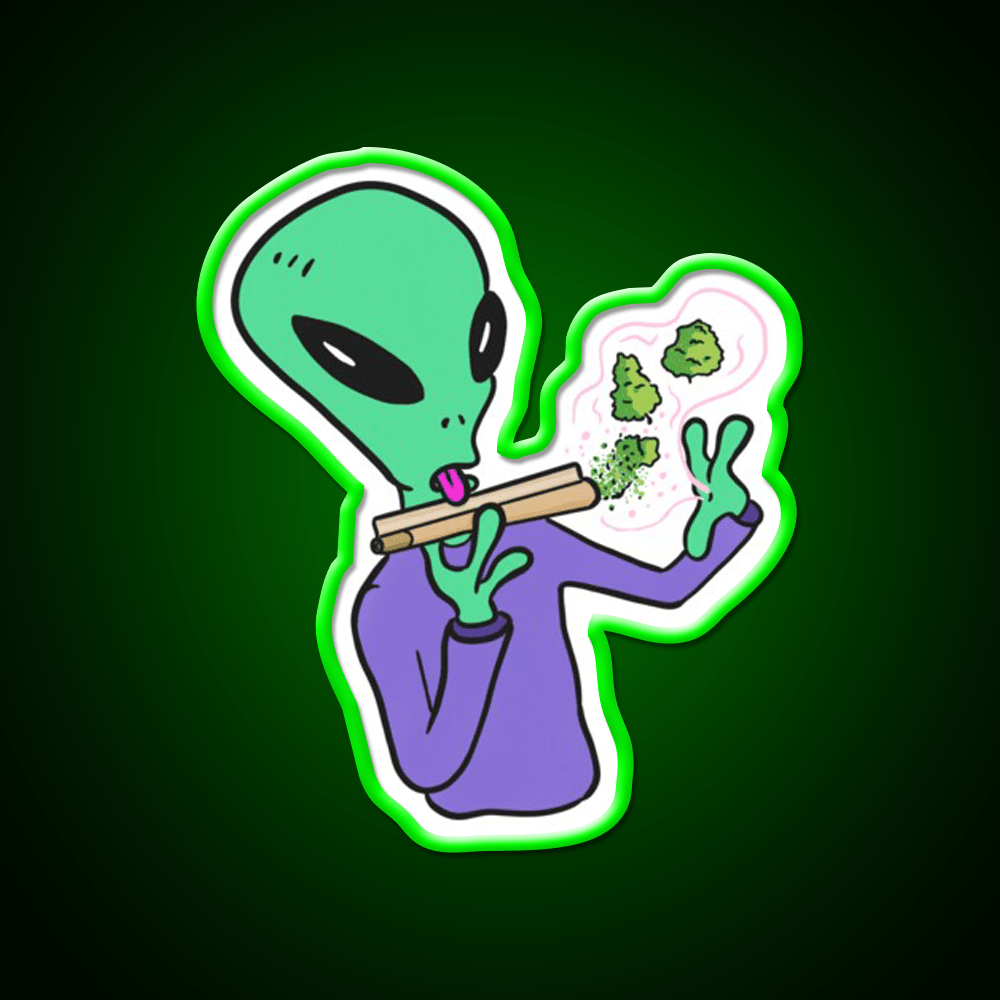 Rolling Master Hemp Inspired Green Leaf Led Neon Sign Rgb Color - Shineneon
