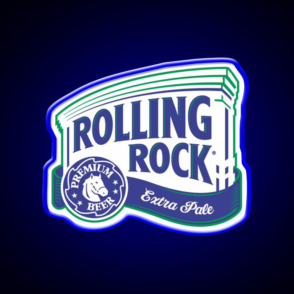 Rolling Rock Beer Bar Decor Led Neon Sign Rgb Color - LED neon sign view 5