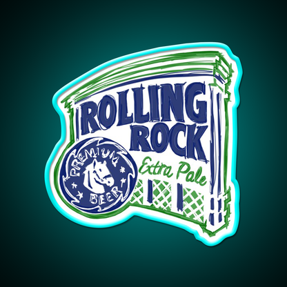 Rolling Rock Pop Beer Bar Decor Led Neon Sign Rgb Color - Size and dimension reference