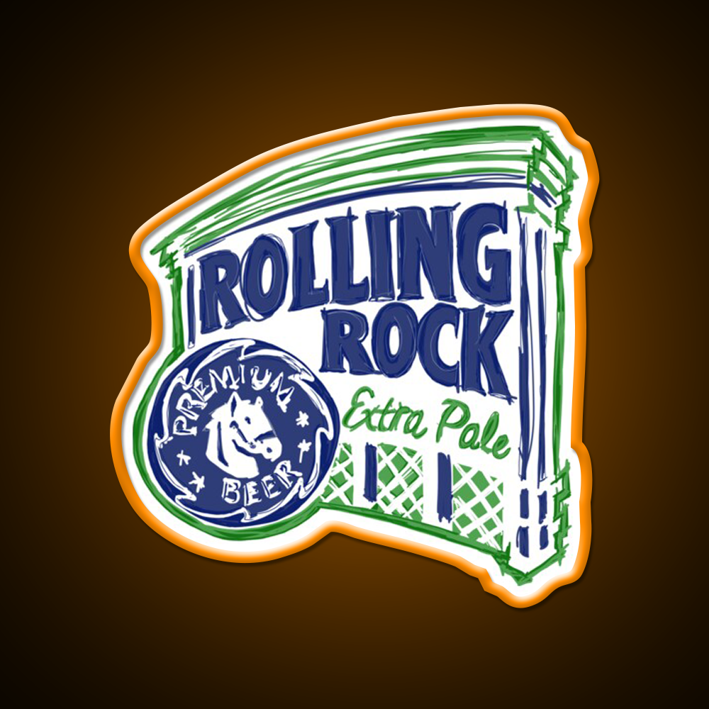 Rolling Rock Pop Beer Bar Decor Led Neon Sign Rgb Color - LED neon sign view 6