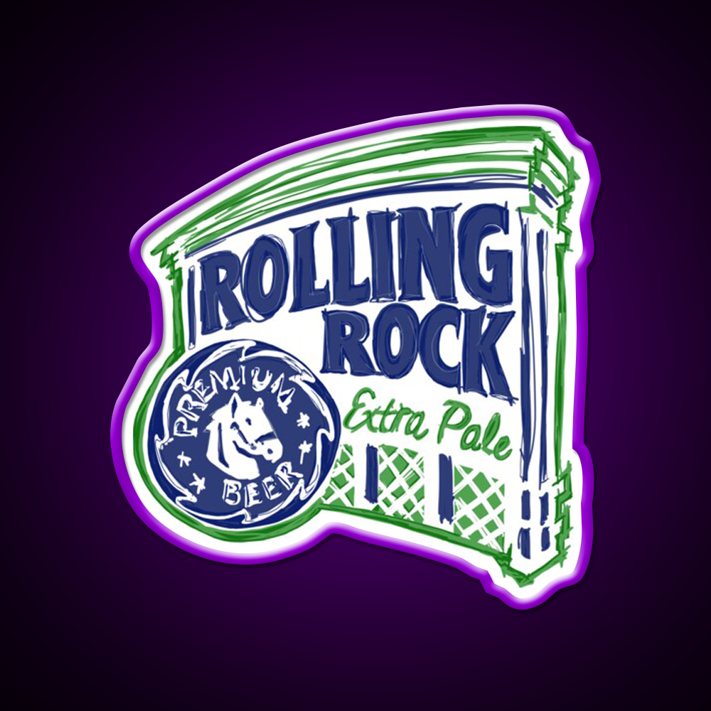 Rolling Rock Pop Beer Bar Decor Led Neon Sign Rgb Color - LED neon sign view 9
