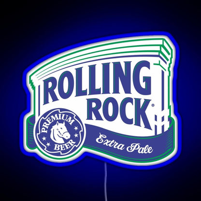 Rolling Rock Rgb Led Neon Sign Pop Wall Art - Shineneon