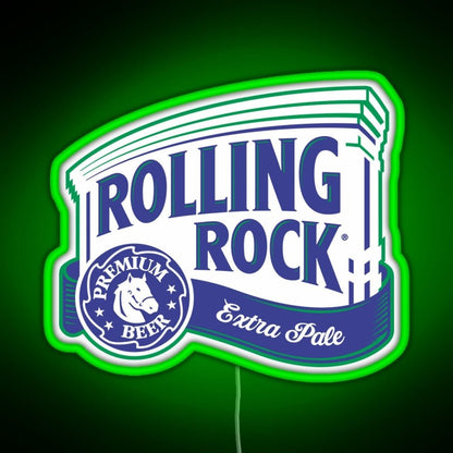 Rolling Rock Rgb Led Neon Sign Pop Wall Art - Shineneon