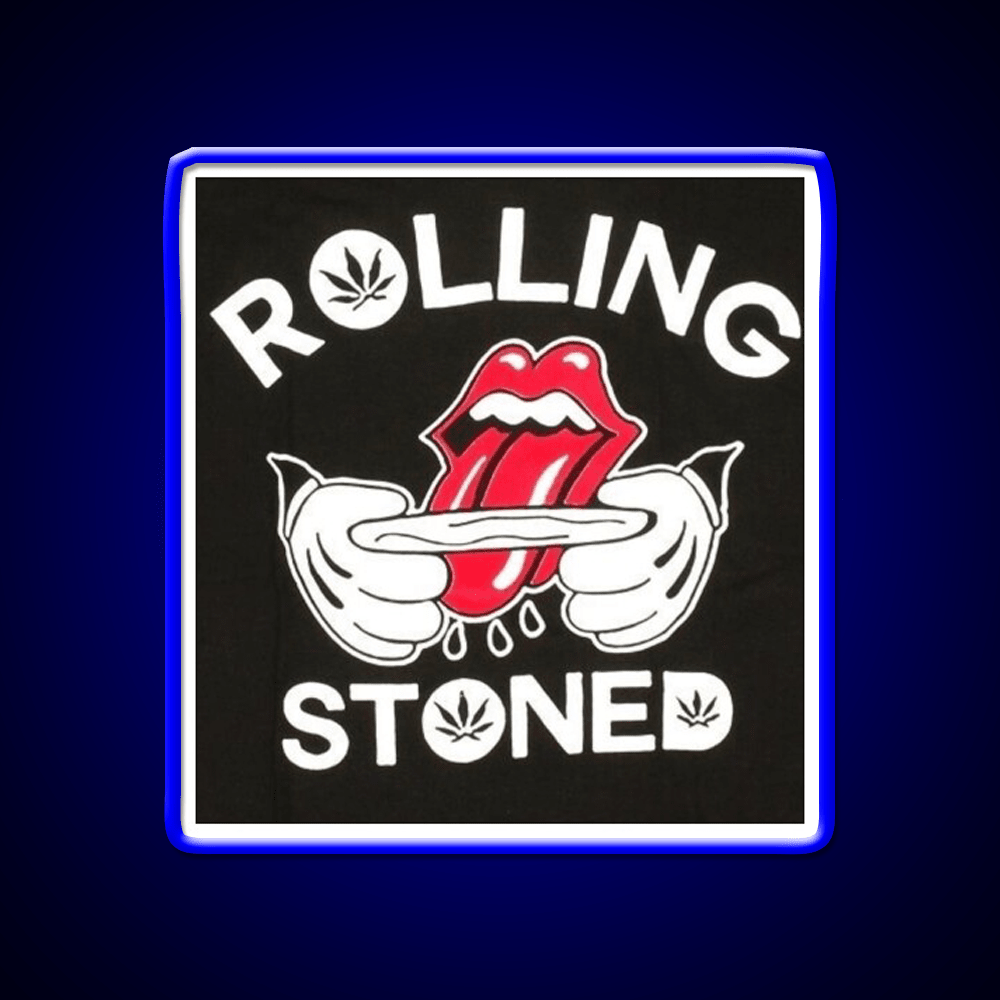 Rolling Stoned Hemp Inspired Green Leaf Led Neon Sign Rgb Color - Shineneon