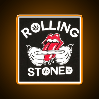 Rolling Stoned Hemp Inspired Green Leaf Led Neon Sign Rgb Color - Shineneon