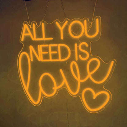 Romantic All You Need Is Love Neon Sign | Shineneon