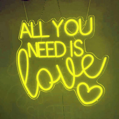Romantic All You Need Is Love Neon Sign | Shineneon