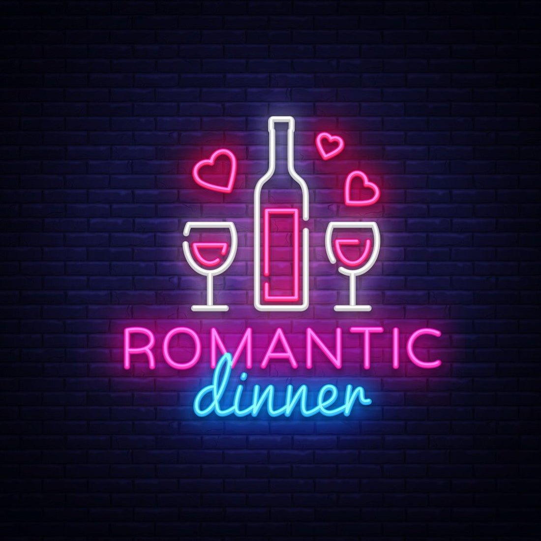 Romantic Dinner Led Sign Business Neon Sign - Shineneon