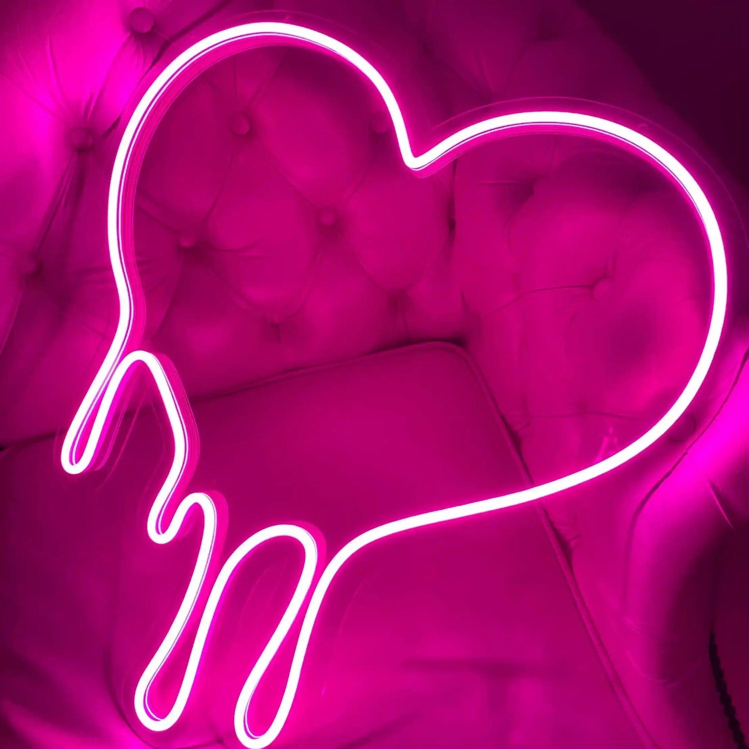Romantic Dripping Heart Led Neon Sign For Home Wedding Party Decor | Shineneon