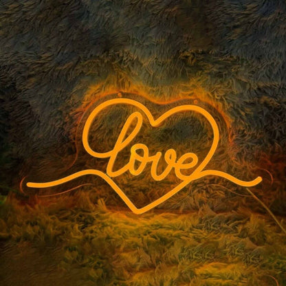 Romantic Heart Love Wedding Neon Light | Shineneon