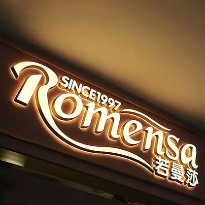 Romensa Since1997 3D Front And Back Lit Letters Metal Led Sign - Shineneon