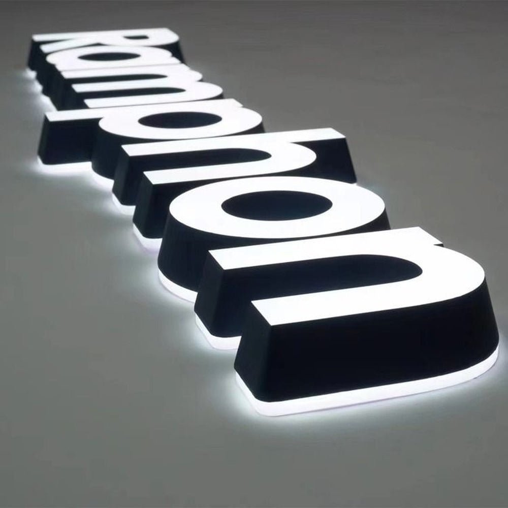 Romphon 3D Frontlit And Backlit Channel Letter Led Light Sign - Shineneon