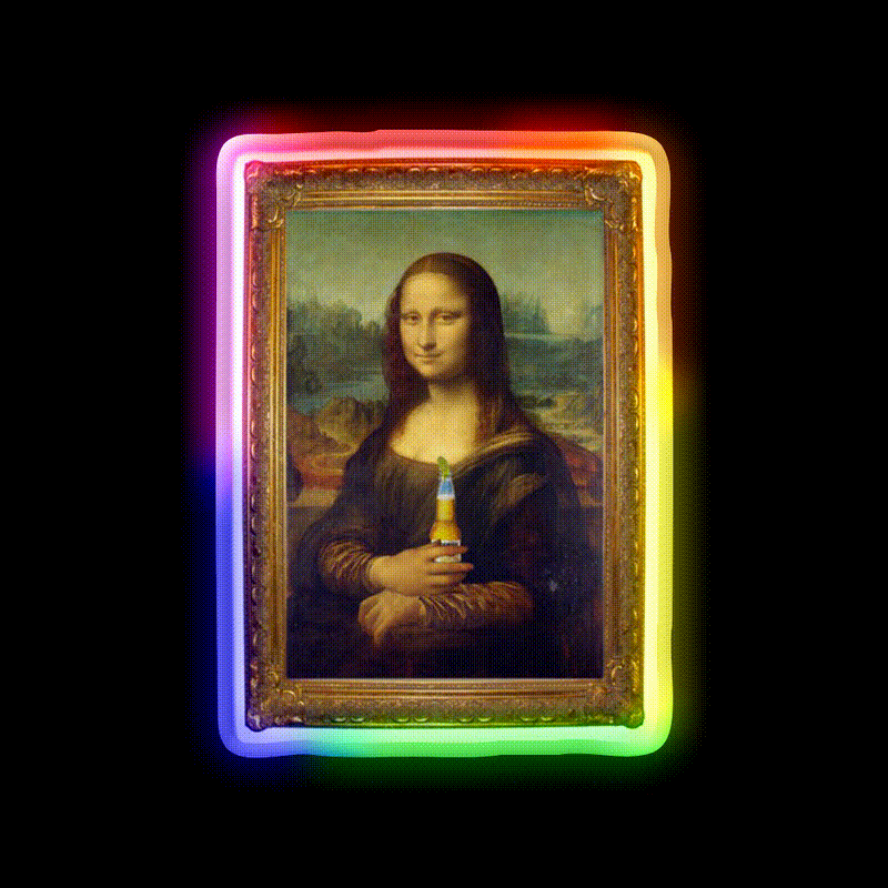 Rona Lisa Rona Season Beer Bar Decor Led Neon Sign Rgb Color - LED neon sign close-up detail