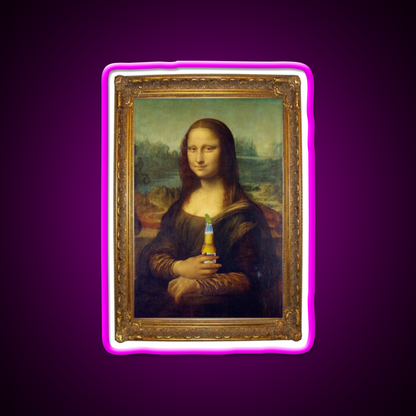 Rona Lisa Rona Season Beer Bar Decor Led Neon Sign Rgb Color - Neon sign mounted on wall in room