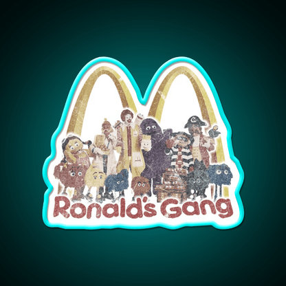Ronalds Gang Fast Food Led Neon Sign For Burger Place Rgb Color - Shineneon