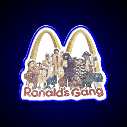 Ronalds Gang Fast Food Led Neon Sign For Burger Place Rgb Color - Shineneon