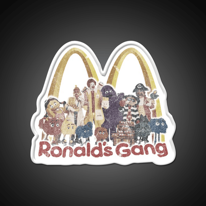 Ronalds Gang Fast Food Led Neon Sign For Burger Place Rgb Color - Shineneon