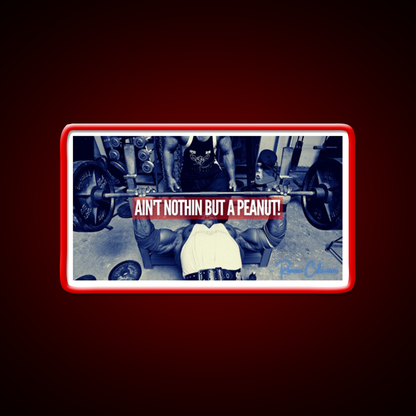 Ronnie Coleman Aint Nothin But A Peanut Gym Fitness Led Neon Sign Rgb Color