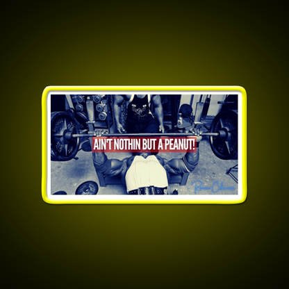 Ronnie Coleman Aint Nothin But A Peanut Gym Fitness Led Neon Sign Rgb Color
