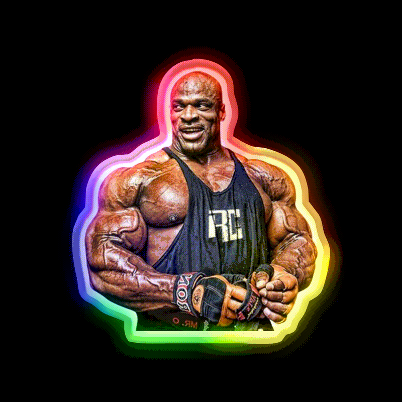 Ronnie Coleman Gym Fitness Led Neon Sign Rgb Color
