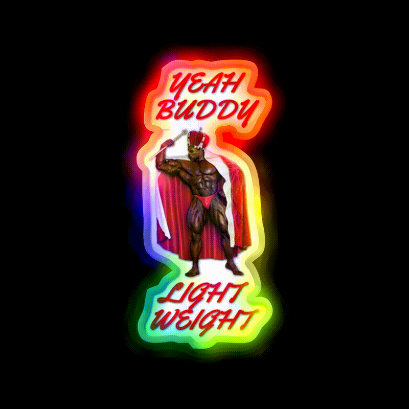 Ronnie Coleman Gym Fitness Led Neon Sign Gym Room Sign Rgb Color