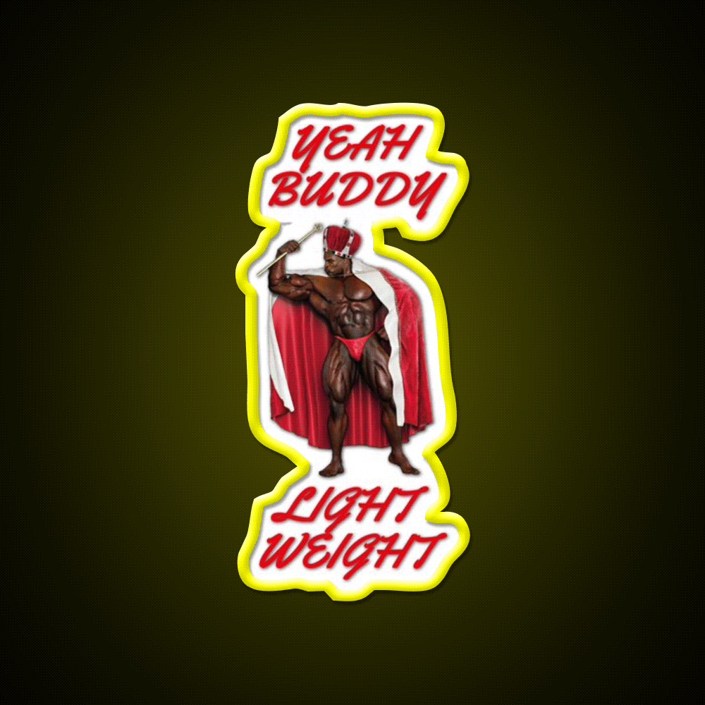 Ronnie Coleman Gym Fitness Led Neon Sign Gym Room Sign Rgb Color