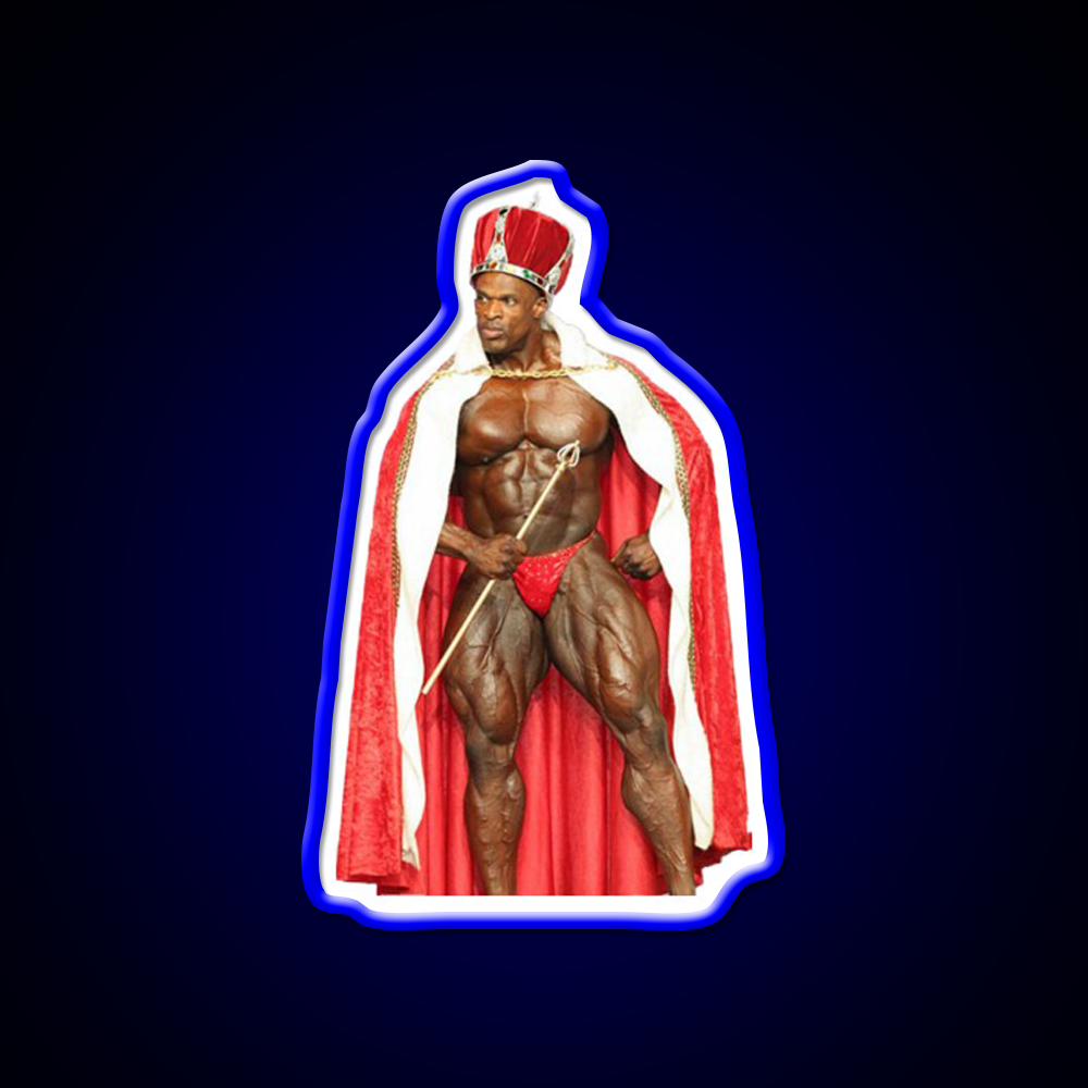 Ronnie Coleman The King Pose Gym Fitness Led Neon Sign Rgb Color