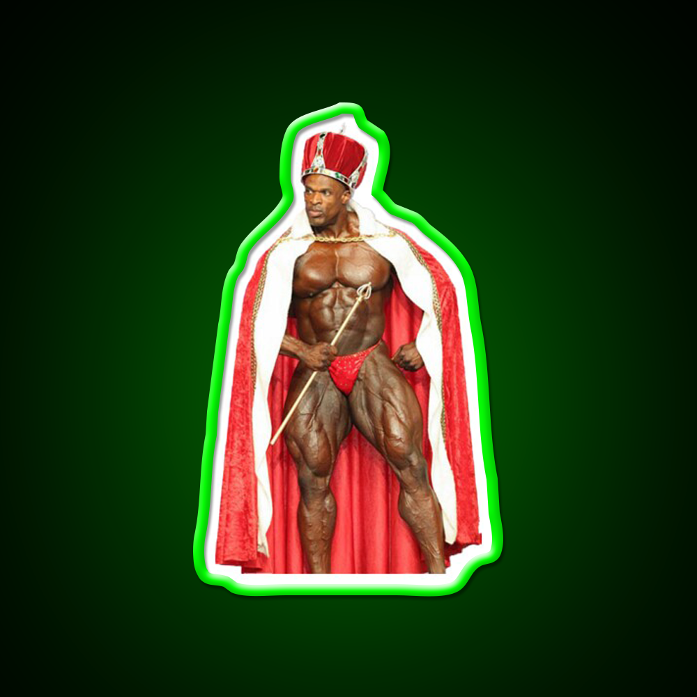 Ronnie Coleman The King Pose Gym Fitness Led Neon Sign Rgb Color