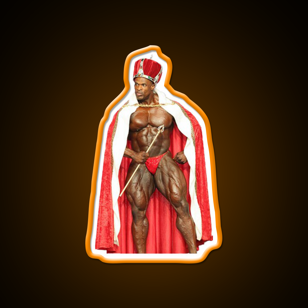 Ronnie Coleman The King Pose Gym Fitness Led Neon Sign Rgb Color