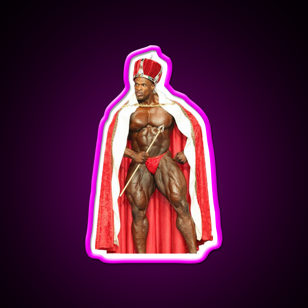 Ronnie Coleman The King Pose Gym Fitness Led Neon Sign Rgb Color