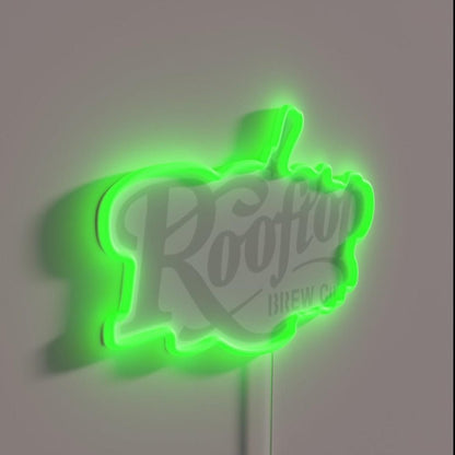 Rooftop Brew Co Rgb Led Neon Sign - Shineneon