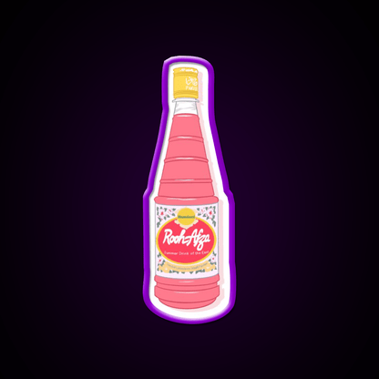 Rooh Afza Bottle Snack Food Led Neon Sign Rgb Color - Shineneon