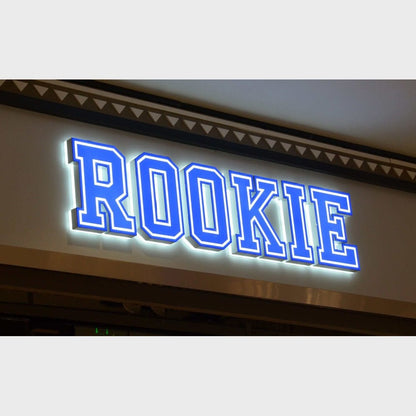 Rookie 3D Frontlit And Backlit Channel Letter Led Light Sign - Shineneon