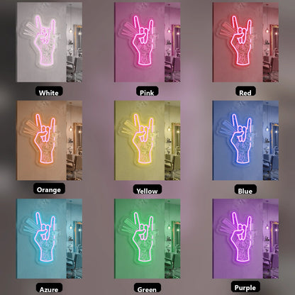 Room Decor Business Wall Art LED Neon Sign - 05 Color Grid