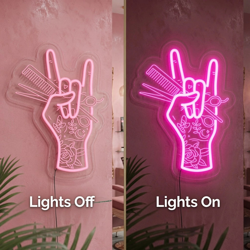 Room Decor Business Wall Art LED Neon Sign - 06 Day Night Comparison